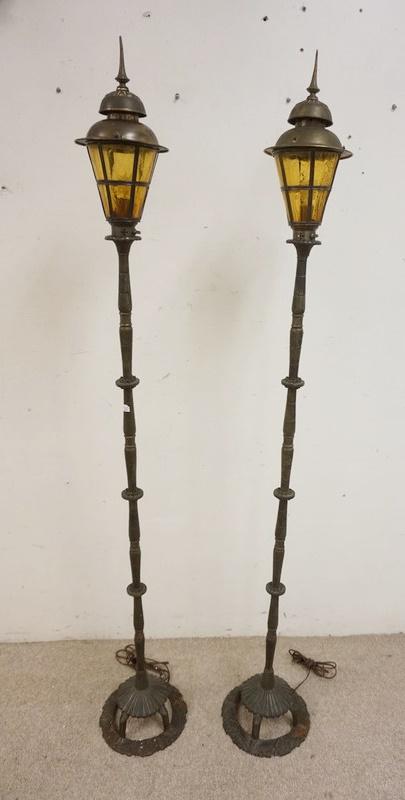 PAIR OF UNUSUAL FLOOR LAMPS (1 of 4)