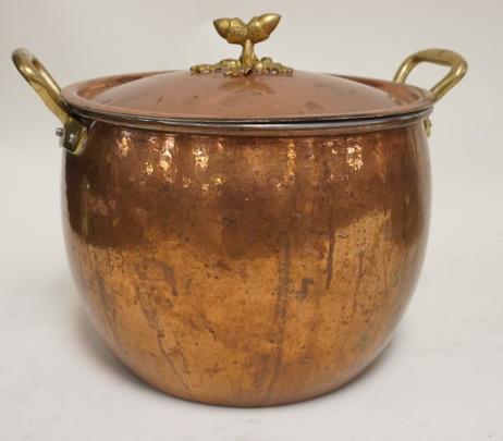 RUFFONIC ITALY HAMMERED COPPER POT (1 of 5)