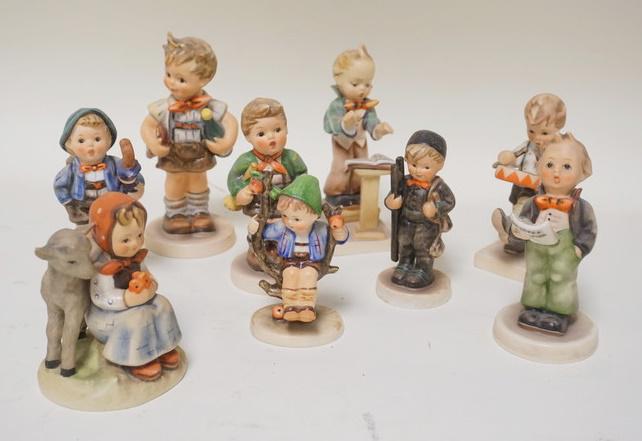 GROUP OF 9 HUMMEL FIGURES (1 of 1)