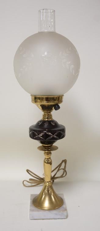 DARK RUBY CUT TO CLEAR LAMP (1 of 2)