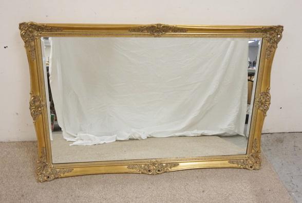 LARGE GILT BEVELED MIRROR (1 of 3)