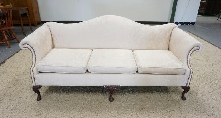 HUMPBACK SOFA W/BROCADE UPHOLSTERY (1 of 2)