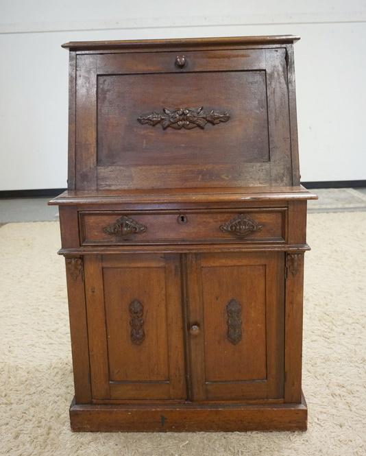 SMALL VICTORIAN FALL FRONT DESK (1 of 5)