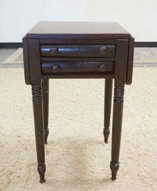 2 DRAWER DROP LEAF STAND (1 of 4)