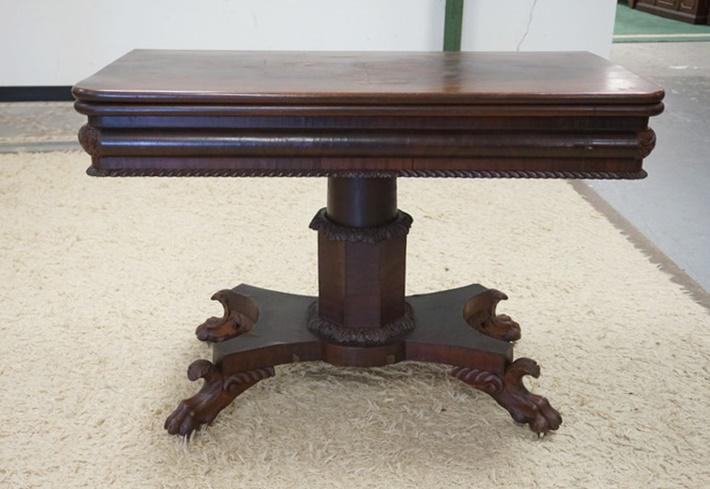 CLAW FOOT EMPIRE FLIP TOP GAME TABLE (1 of 7)