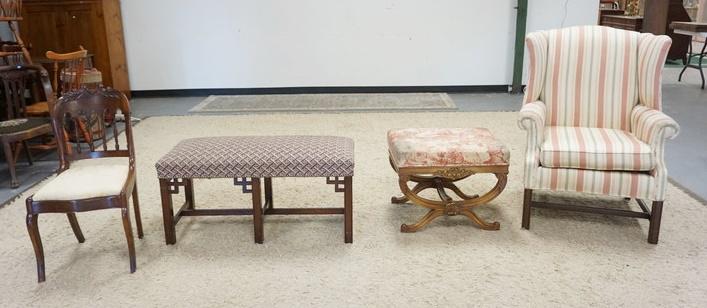 ETHAN ALLEN WING CHAIR, ETC (1 of 1)