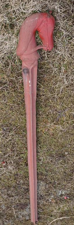 ANTIQUE VICTORIAN HORSE HITCHING POST (1 of 1)