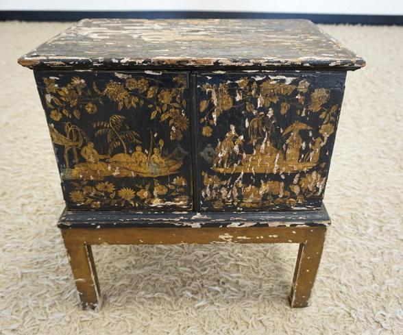 SMALL DECORATED ASIAN CABINET (1 of 5)