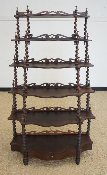 WALNUT VICTORIAN WHAT NOT SHELF (1 of 3)