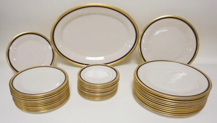 37 PIECE LENOX BLUE ROYALE DINNERWARE (1 of 2)