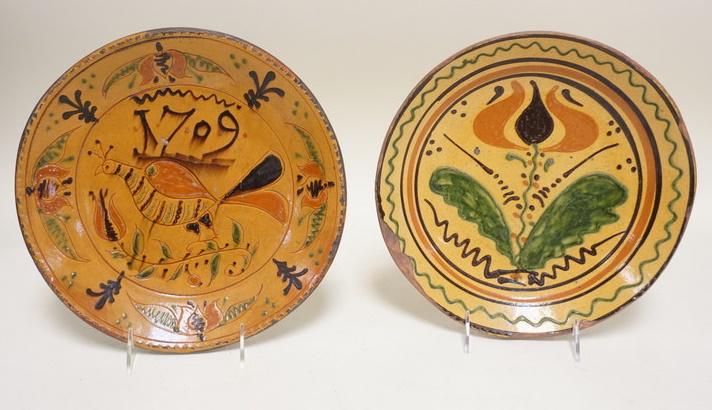 2 REDWARE PLATES (1 of 5)
