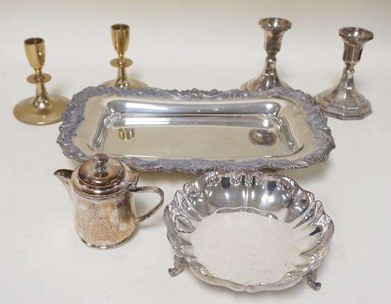 SILVERPLATE & BRASS LOT (1 of 1)