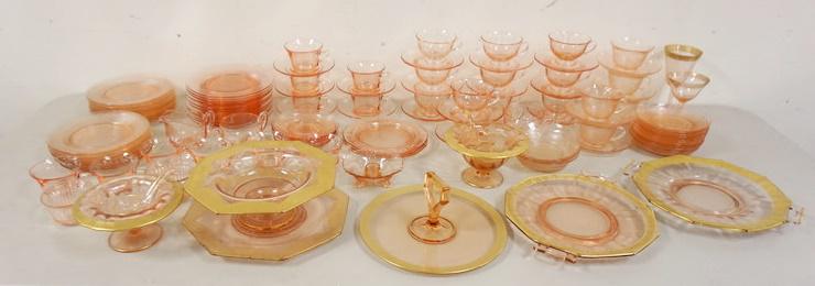 LOT OF PINK DEPRESSION & ELEGANT GLASS (1 of 5)