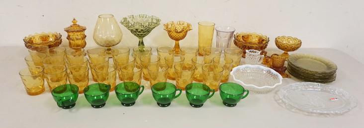 LOT OF MISC COLORED GLASS (1 of 5)