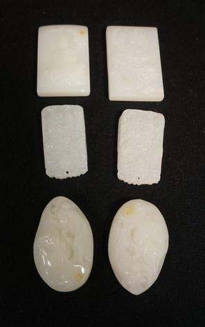 GROUP OF CARVED STONE ASIAN ITEMS (1 of 4)