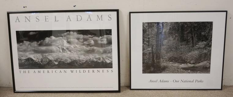 2 FRAMED ANSEL ADAMS POSTERS (1 of 3)