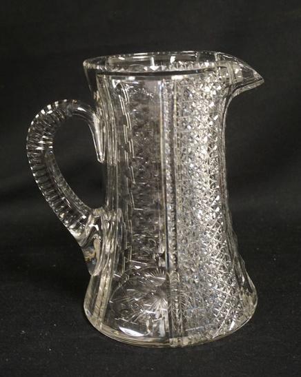 SIGNED HAWKES CUT GLASS PITCHER (1 of 5)