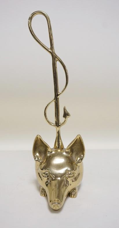 FIGURAL BRASS FOX DOORSTOP (1 of 4)