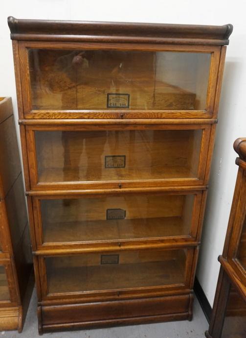 OAK SECTIONAL BARRISTER BOOKCASE (1 of 3)