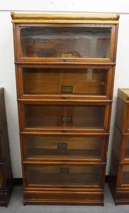 OAK SECTIONAL BARRISTER BOOKCASE (1 of 3)