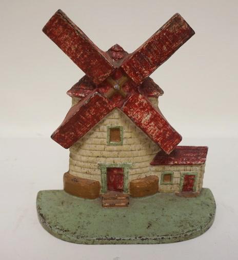 ANTIQUE CAST IRON WINDMILL DOORSTOP (1 of 1)