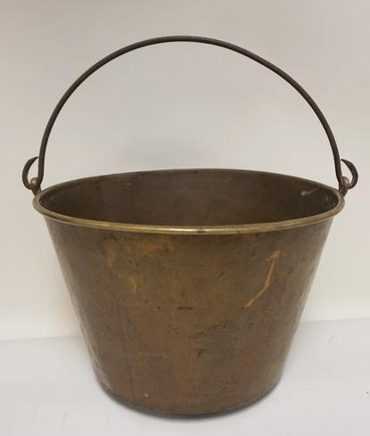 ANTIQUE BRASS JELLY BUCKET (1 of 2)
