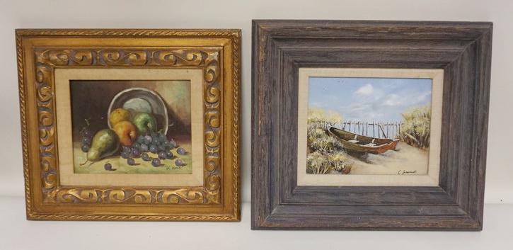 2 FRAMED OIL PAINTINGS (1 of 3)