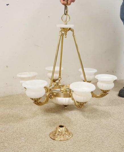 6 LIGHT HANGING LIGHT FIXTURE (1 of 3)