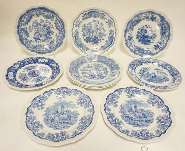 10 SPODE BLUE ROOM COLLECTION PLATES (1 of 2)
