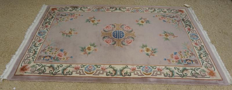 PERSIAN THROW RUG: PERSIAN THROW RUG, APPROXIMATELY 5 FT X 8 FT