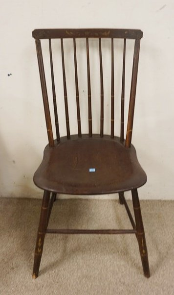ANTIQUE PLANK BOTTOM WINDSOR CHAIR (1 of 1)