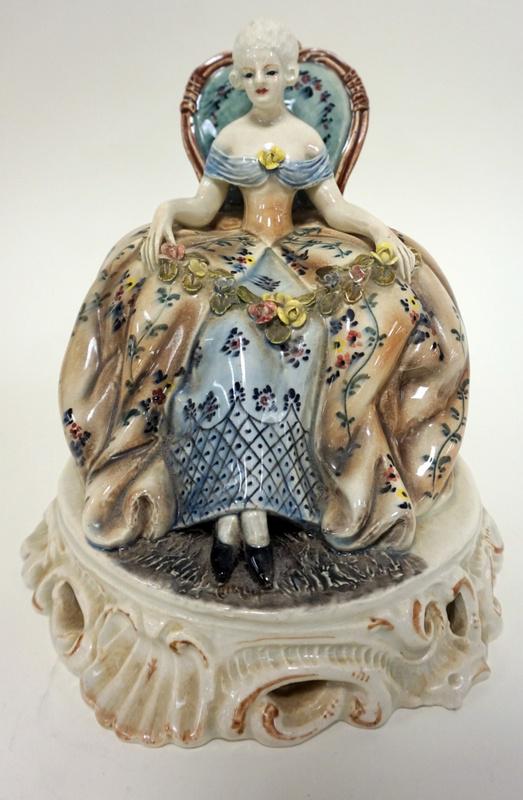 CAPODIMONTE LARGE FIGURE OF WOMAN (1 of 4)