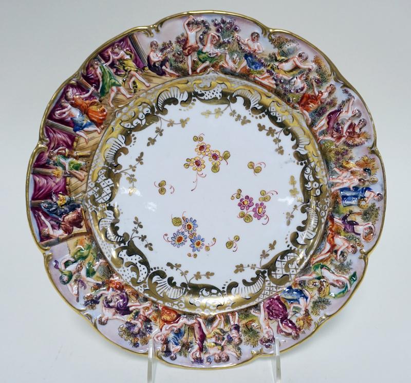 CAPODIMONTE 10 IN PLATE: CAPODIMONTE 10 IN PLATE