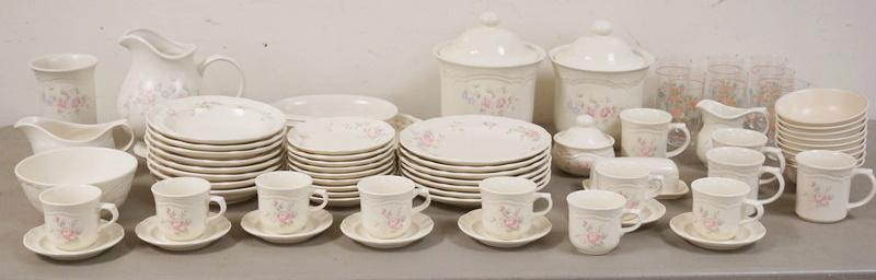 71 PIECE PFALTZGRAFF FLORAL DECORATED DINNERWARE (1 of 2)