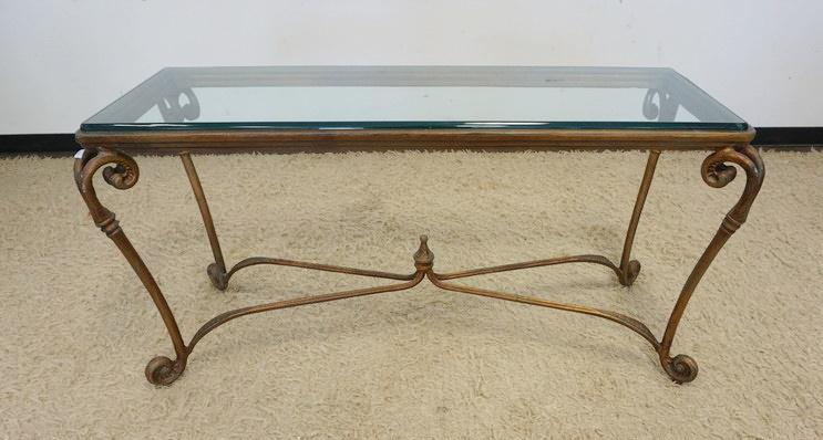 GLASS TOP SOFA TABLE (1 of 3)