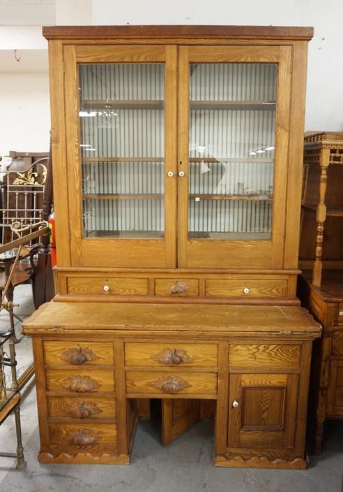 CHESTNUT COUNTRY 2 PART CUPBOARD (1 of 2)