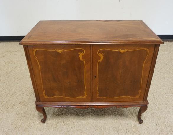 INLAID 2 DOOR DIMINUTIVE MAHOGANY SERVER (1 of 3)