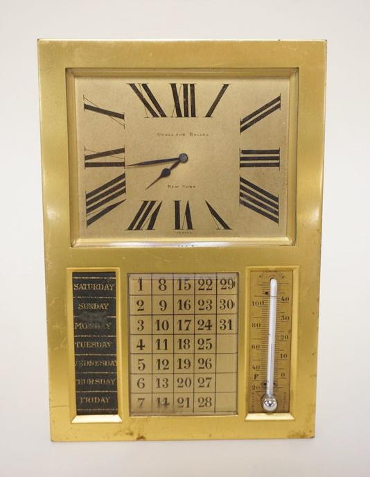 SOLID BRASS FRENCH CLOCK (1 of 4)