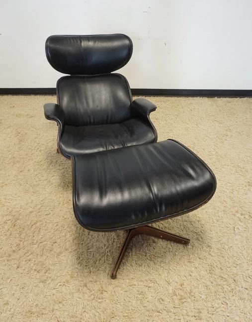 PLYCRAFT MCM LOUNGE CHAIR AND OTTOMAN (1 of 7)