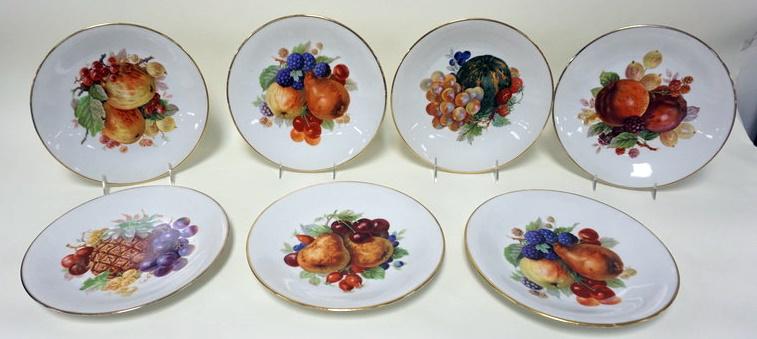 GROUP OF 7 MARKS & ROSENFEILD FRUIT PLATES (1 of 3)