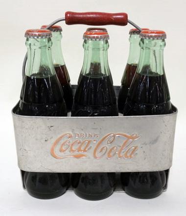COCA COLA ALUMINUM BOTTLE CARRIER (1 of 2)