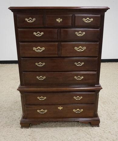 THOMASVILLE CHERRY HIGH CHEST (1 of 3)