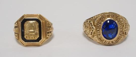 2-10K GOLD CLASS RINGS (1 of 4)