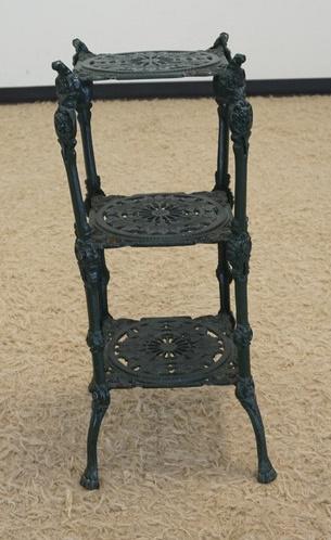 CAST IRON CLAW FOOT 3 TIER STAND (1 of 3)