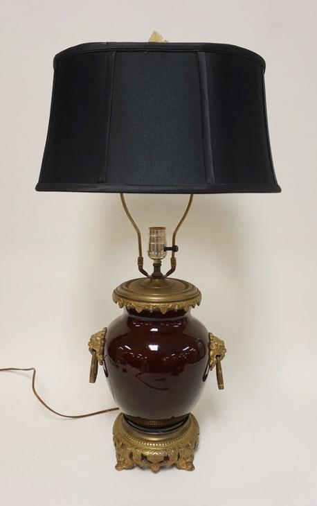 ASIAN OXBLOOD TABLE LAMP (1 of 4)