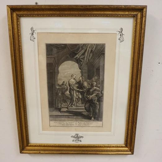 FRAMED & MATTED ENGRAVING OF MARIA ELIZABETH (1 of 4)
