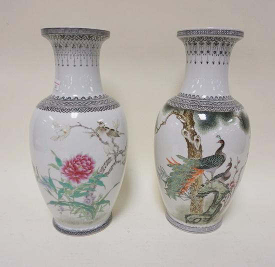 PAIR OF ASIAN VASES (1 of 3)