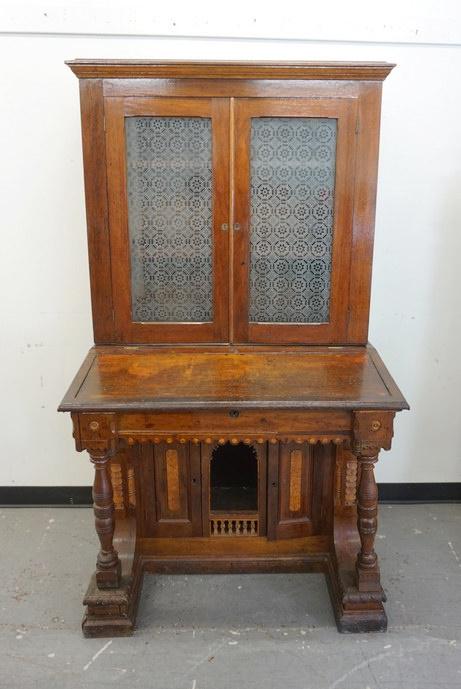 ANTIQUE VICTORIAN 2 PART DESK (1 of 4)