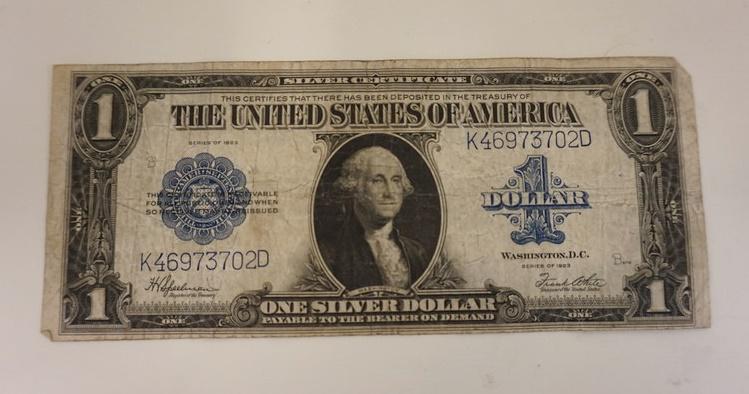 ONE DOLLAR LARGE NOTE (1 of 2)