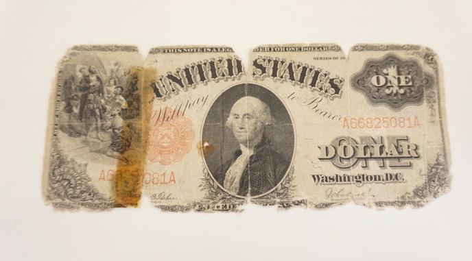 ONE DOLLAR US LARGE NOTE 1917 (1 of 2)